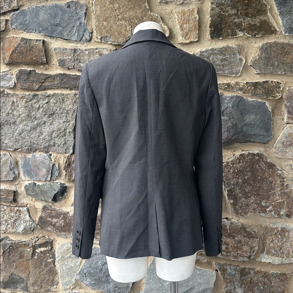 Theory Two Button Wool Blend Blazer Jacket In Cha… - image 5